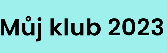 Dotace Můj klub 2023