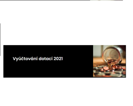 Vyúčtování dotací NSA 2021!!